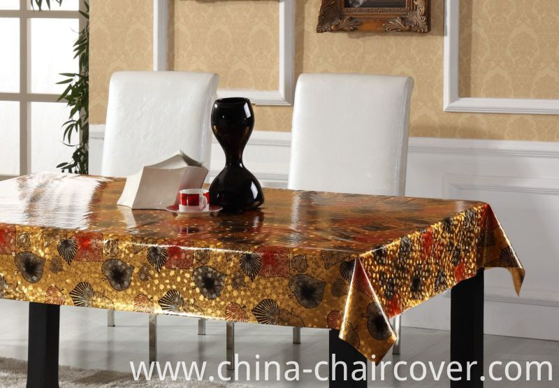 Popular Design Embossed Grain PVC Printed Tablecloth Wholesale Factory